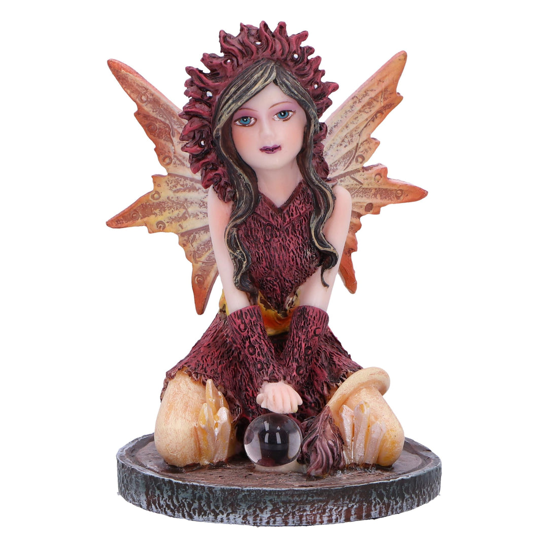 Poppy Red Crystal Fairy Figurine 9.5cm