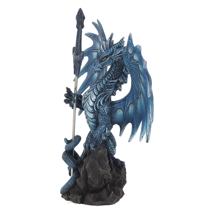 Ruth Thompson Sea Blade Letter Opener Blue Dragon Figurine by 22.2cm