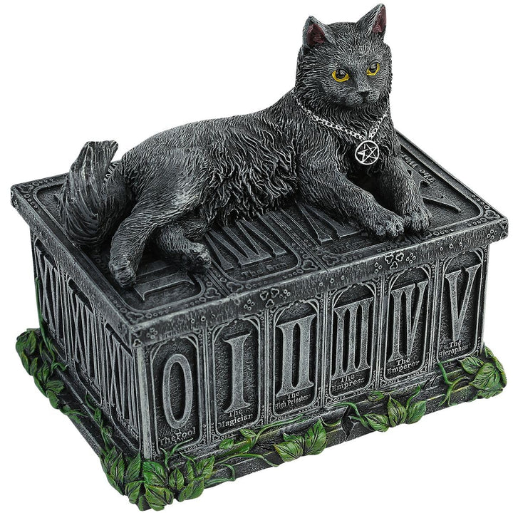 Fortunes Watcher Cat Familiar Tarot Box Fortunes 17cm