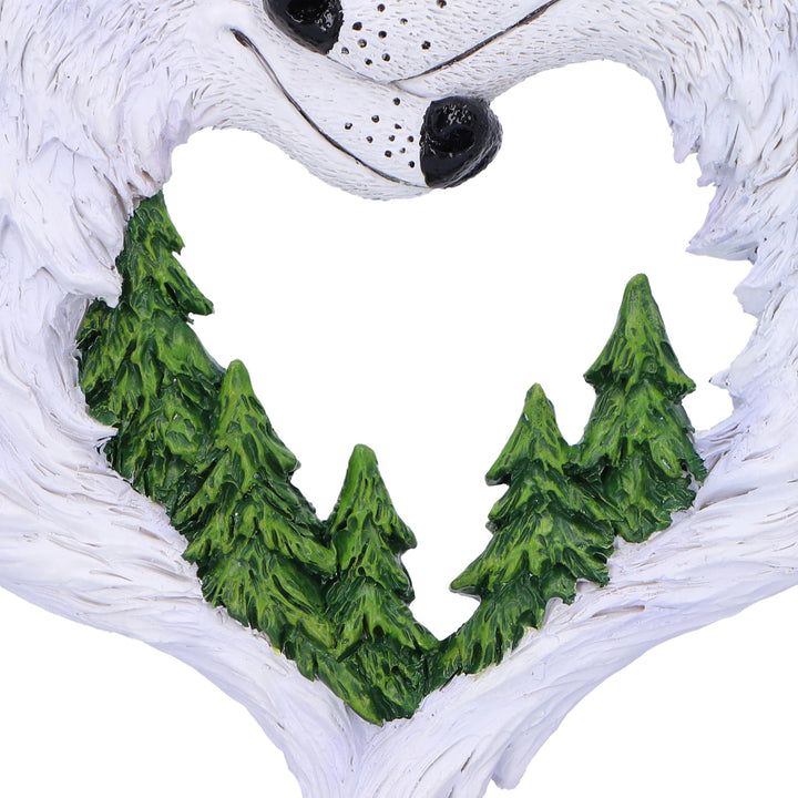 Snow in Love Wolf Lovers Hanging Ornament 20cm
