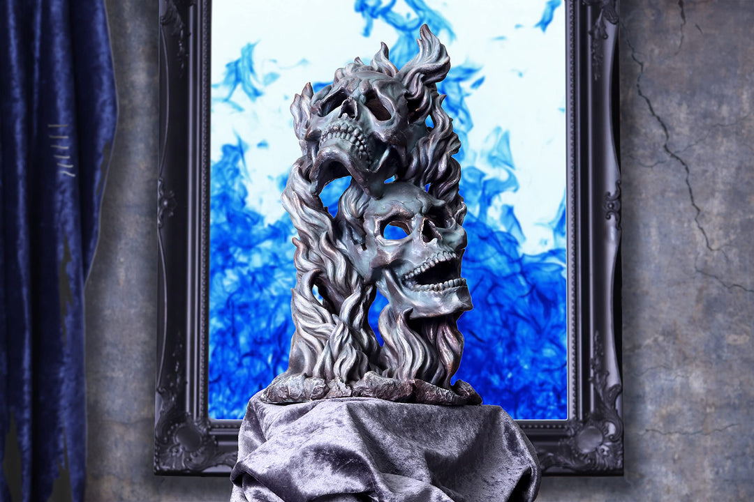 Comedy and Tragedy Skull Ornament 33.5cm