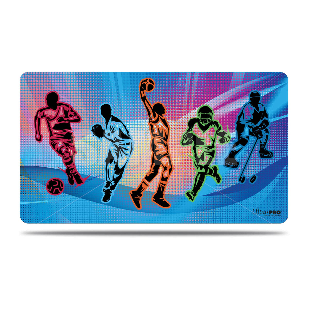 Ultra PRO - Sports Silhouette Breaker Play Mat, Perfect Play Mat for Collectible Sports Cards and Sports Trading Cards, Features Baseball, Soccer, Football, Basketball, & Hockey, Great as Mouse Pad 2