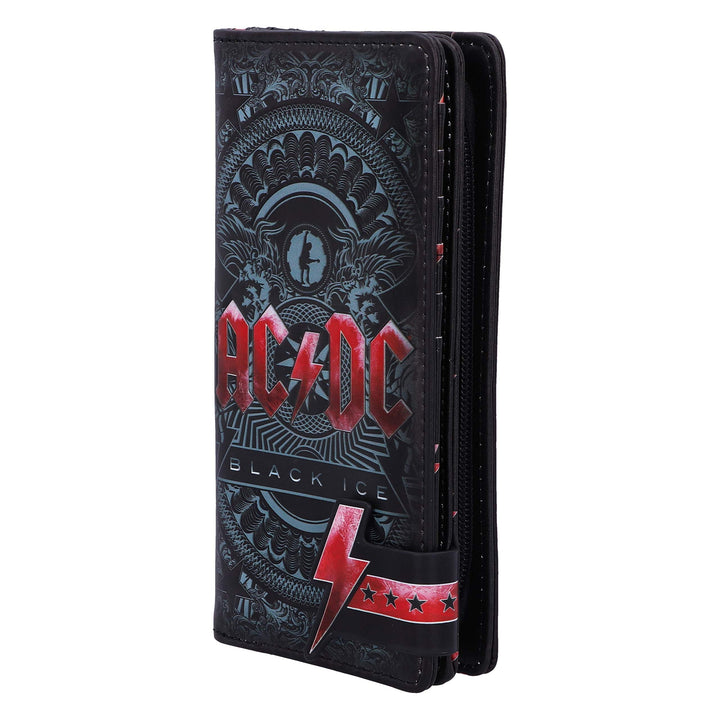 ACDC Black Ice Album Embossed Purse Wallet 18.5cm Officially Licensed