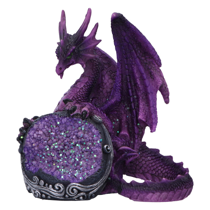 Guardian of the Geode Purple Dragon Figurine 11.5cm