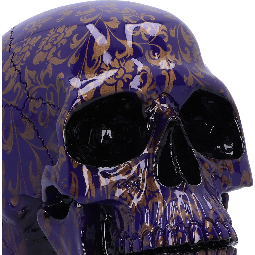 Indigo Elegance Skull 18.5cm
