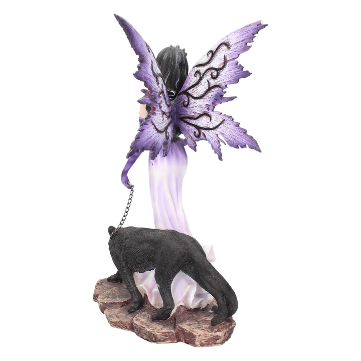 Panthea Purple Fairy and Panther Companion Figurine 29cm