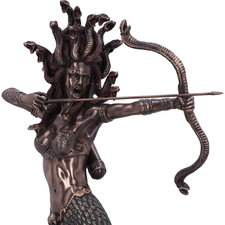 Bronze Mythological Medusas Wrath Figurine 36cm Medusa