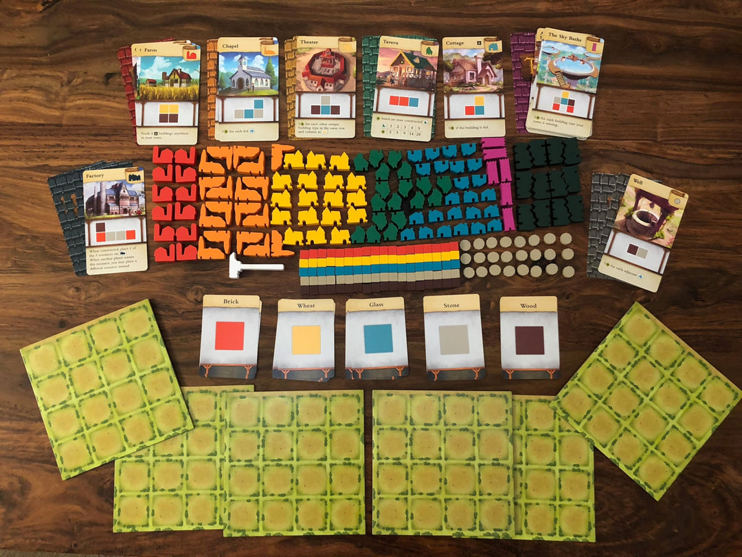 Tiny Towns Board Game Base Set Strategy