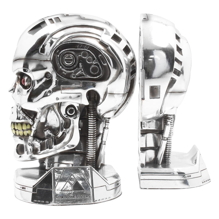 T800 Terminator 2 Judgement Day T2 Head Bookends 18.5cm
