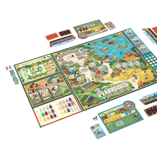 Village Board Game Big Box Edition - Includes All Expansions & Promos! Medieval Farming Strategy Game, Family Game for Kids & Adults, Ages 12+, 1-5 Players, 60-120 Min Playtime, Made by Eggertspiele 2
