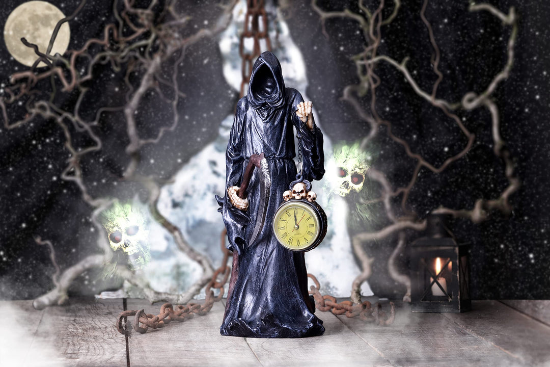 Reaper Holding Clock Figurine The Reaping 39.5cm