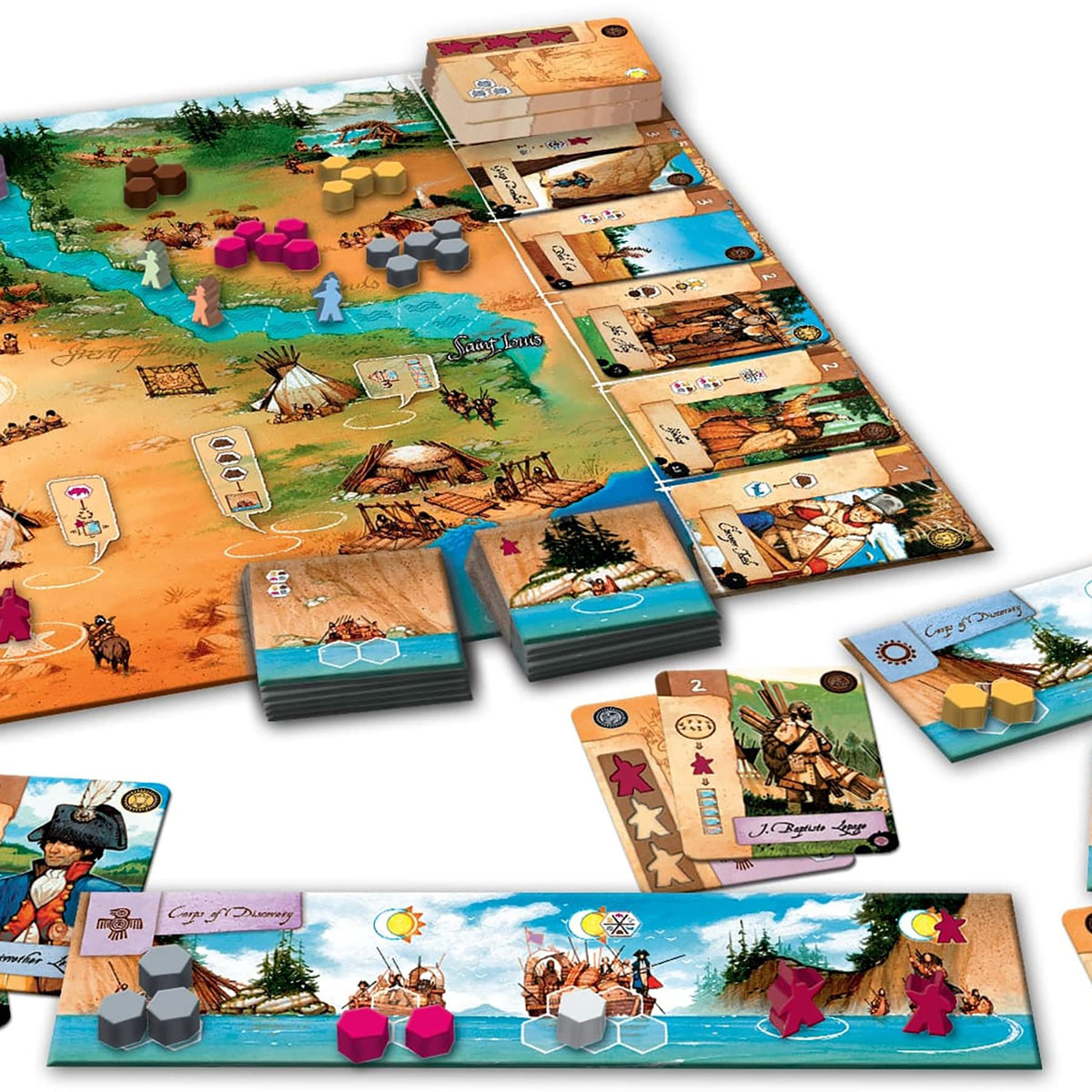 Ludonaute Lewis & Clark The Expedition Second Edition - Ludonaute Games, Strategy Board Game, Ages 14+, 1-5 Players, 120 Min 6