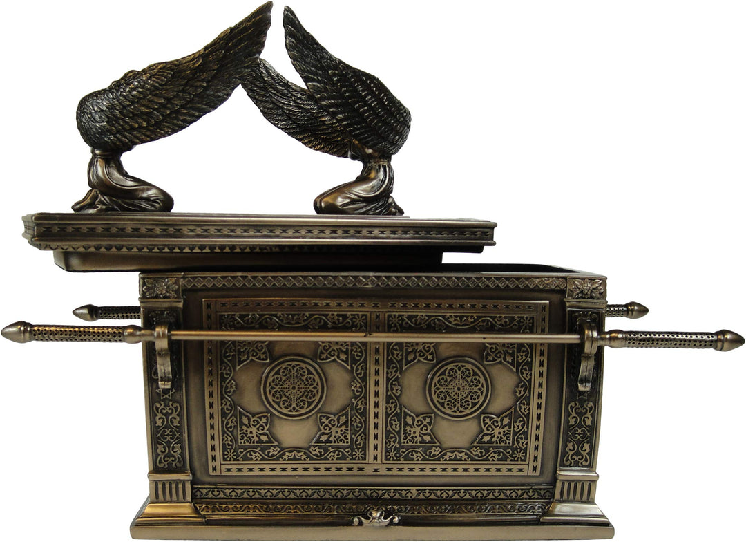 Bronzed Ark of the Covenant With Winged Cherrubs 28cm