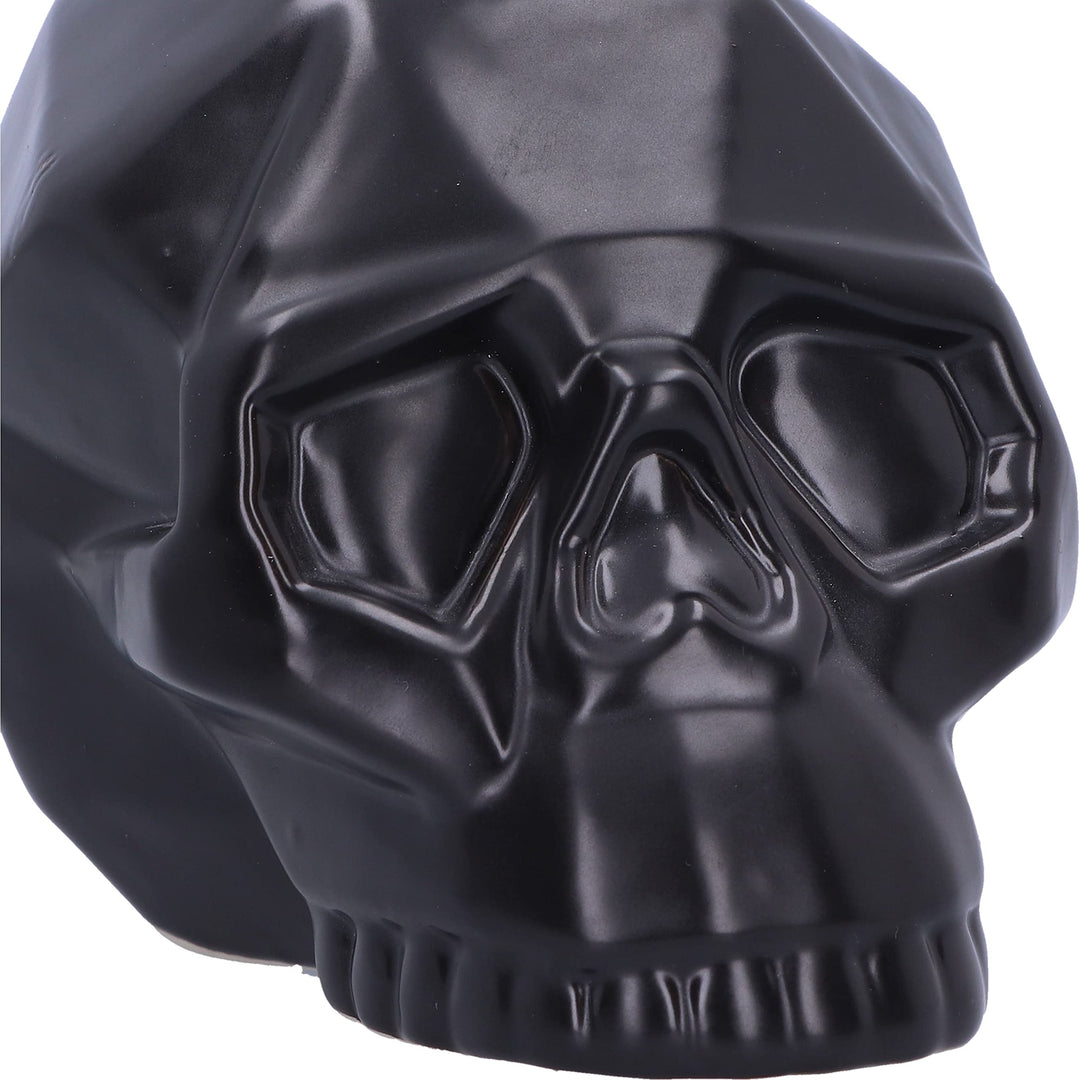 Geometric Black Skull Money Box 11.6cm