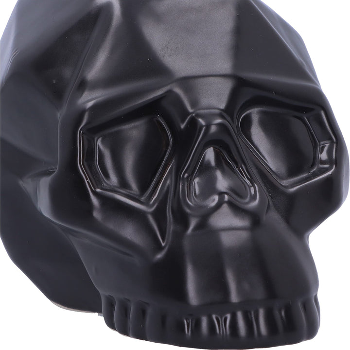 Geometric Black Skull Money Box 11.6cm