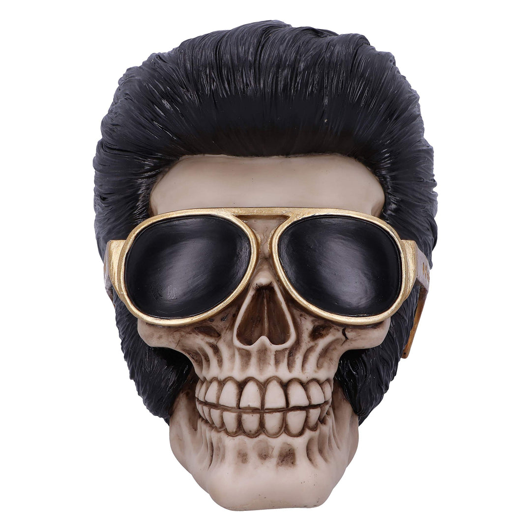 Uh Huh The King Elvis Skull Figurine 17cm