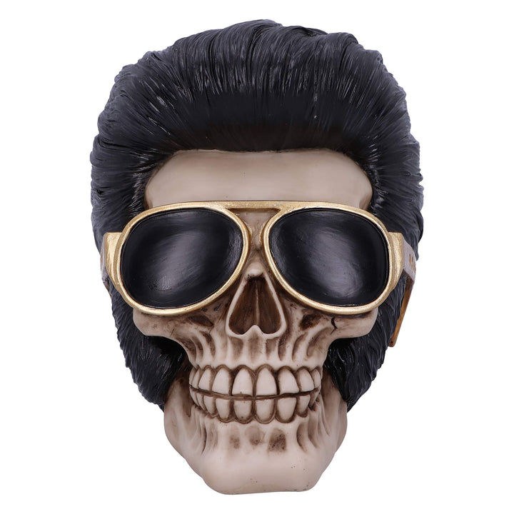 Uh Huh The King Elvis Skull Figurine 17cm