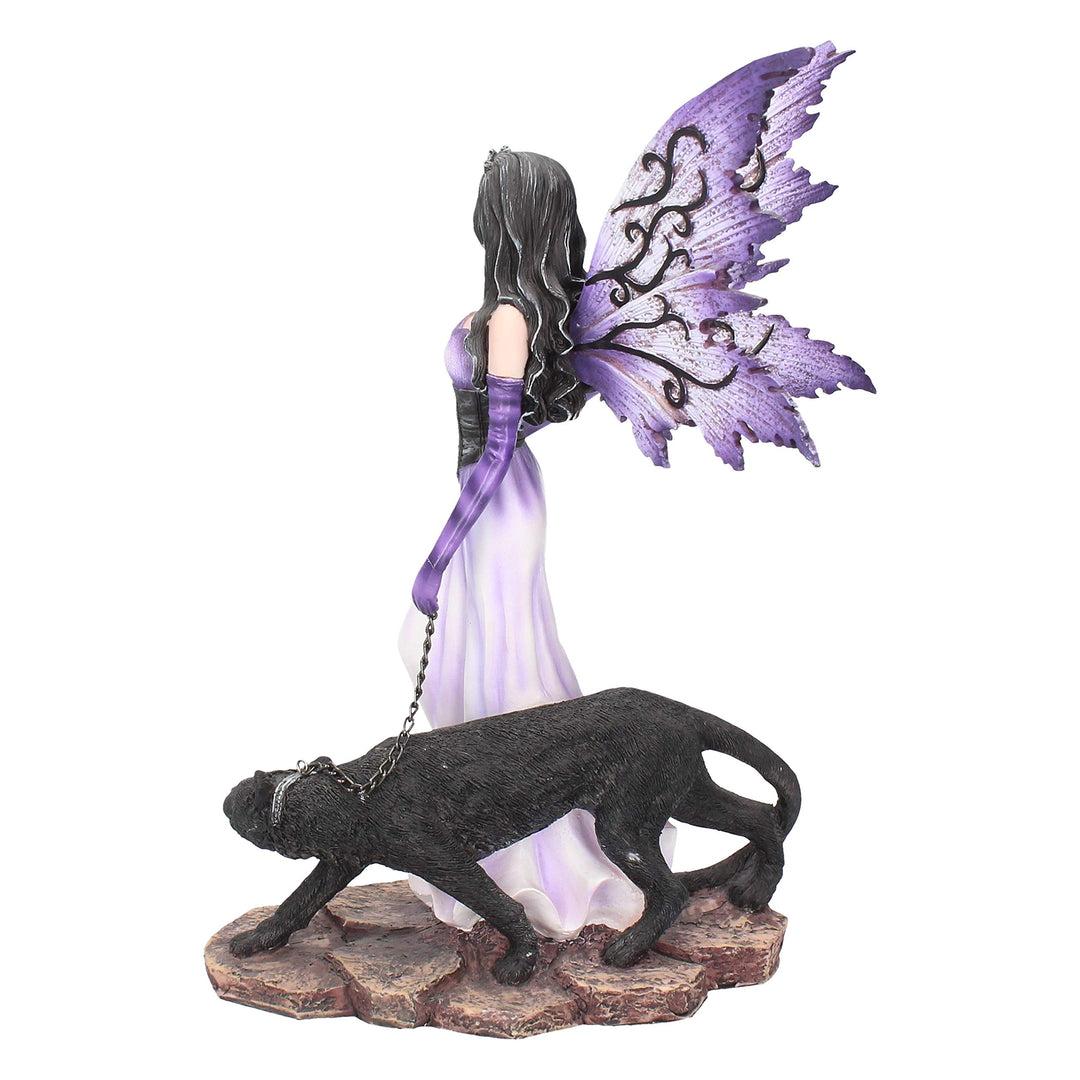 Panthea Purple Fairy and Panther Companion Figurine 29cm