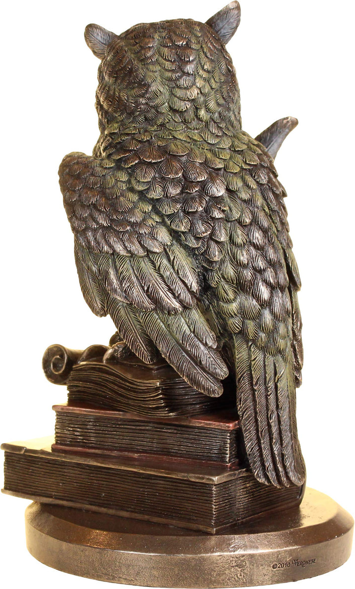 Ulula Bronze Academic Owl Figurine 23cm