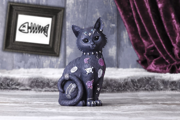 Bad to the Bone Cat Figurine 22cm