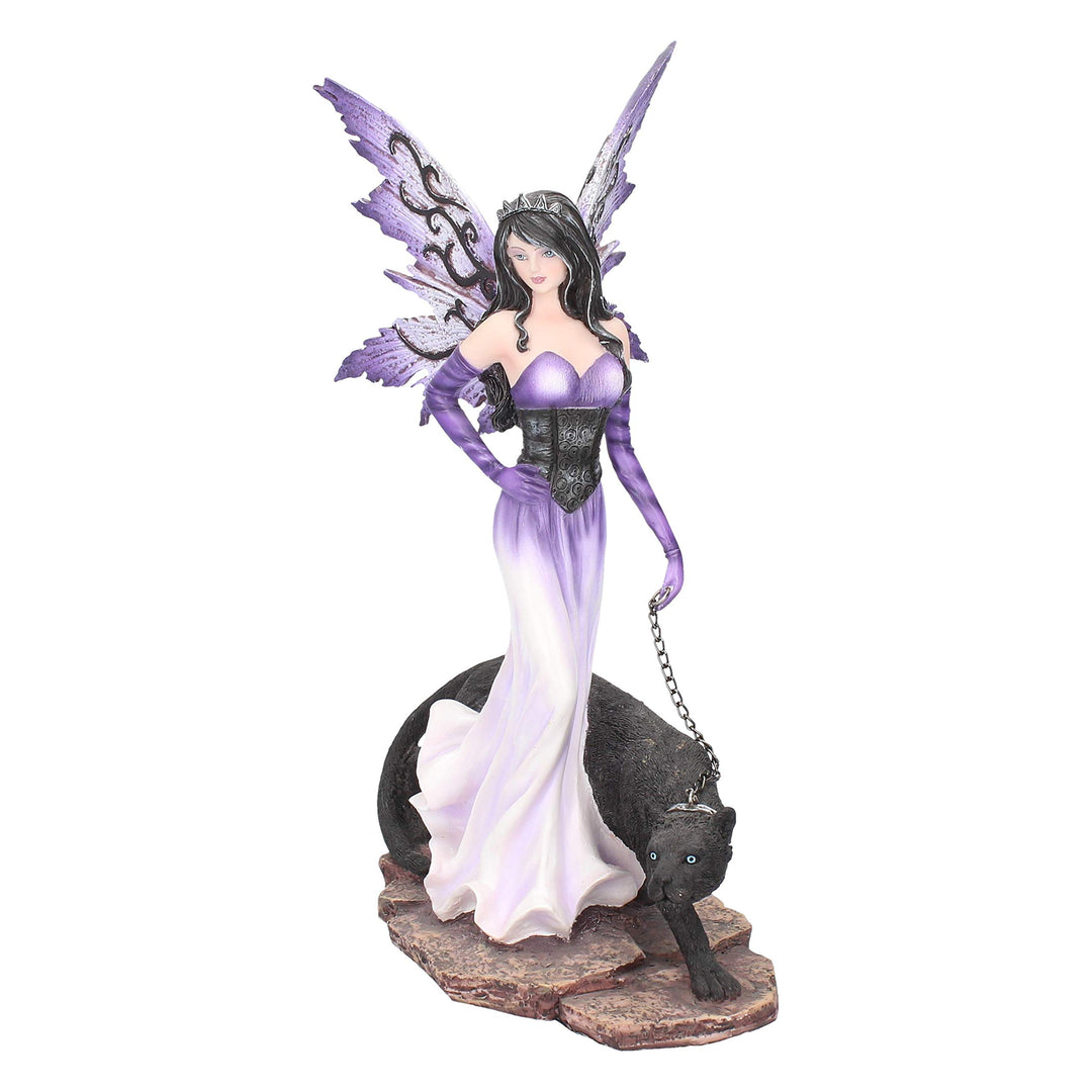 Panthea Purple Fairy and Panther Companion Figurine 29cm