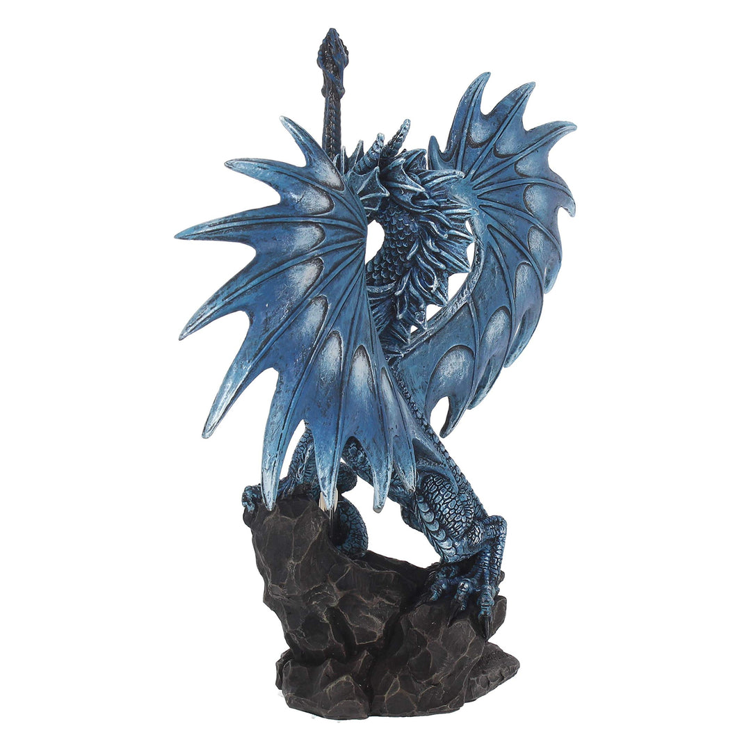 Ruth Thompson Sea Blade Letter Opener Blue Dragon Figurine by 22.2cm