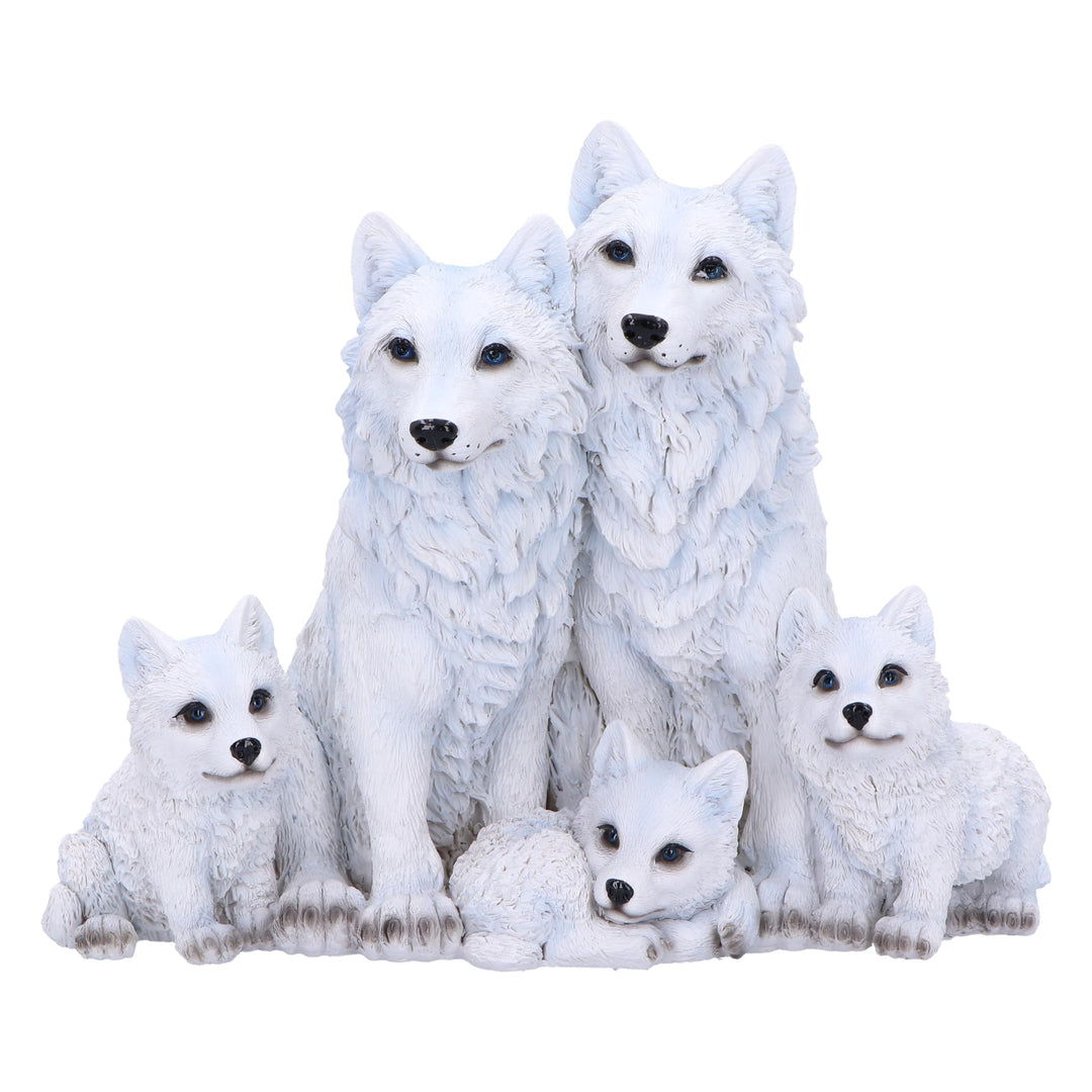 Protected Pups Wolf and Cubs Figurine