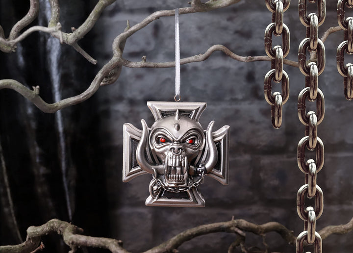 Motorhead Warpig Cross Hanging Ornament 6cm