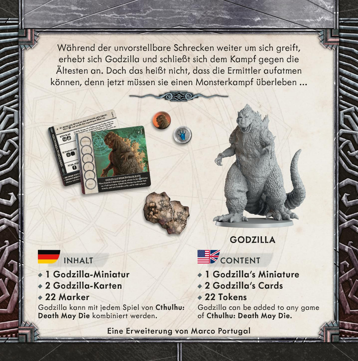 Cthulhu Death May Die Godzilla Board Game Expansion