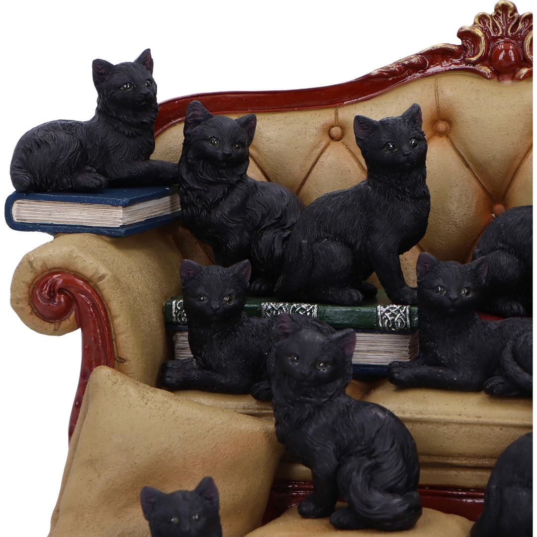 Couch Clowder with 48 Display Cats 22cm