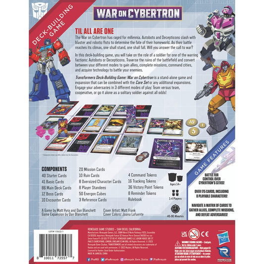 War on Cybertron Expansion Transformers Deck Building Game Board Game by Renegade Studio 2
