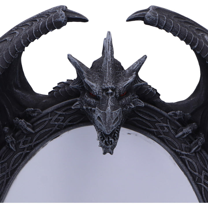 Scaled Reflection Dragon Mirror 29cm