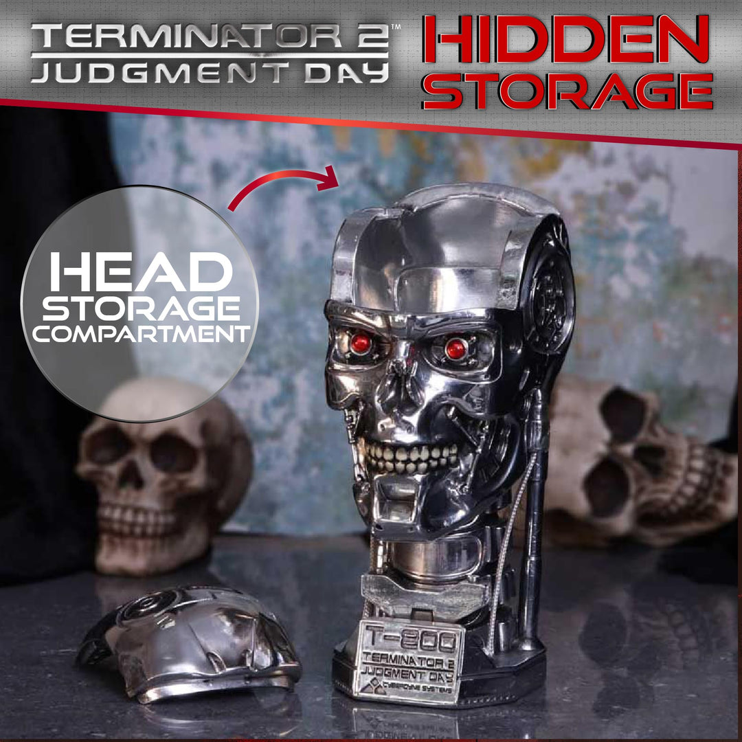 T800 Terminator 2 Judgement Day T2 Head Box Movie Merchandise 21cm