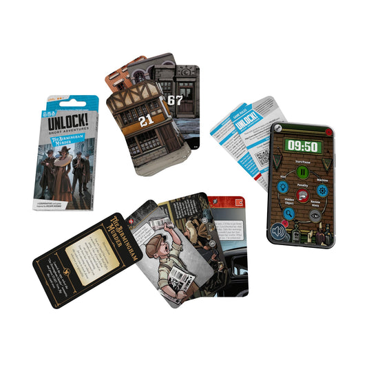 SPACE Cowboys | Unlock! Short Adventures 9: The Birmingham Murder | Escape Room Card Game | Ages 10+ | 1-6 Players | 30 Minutes Playing Time 2