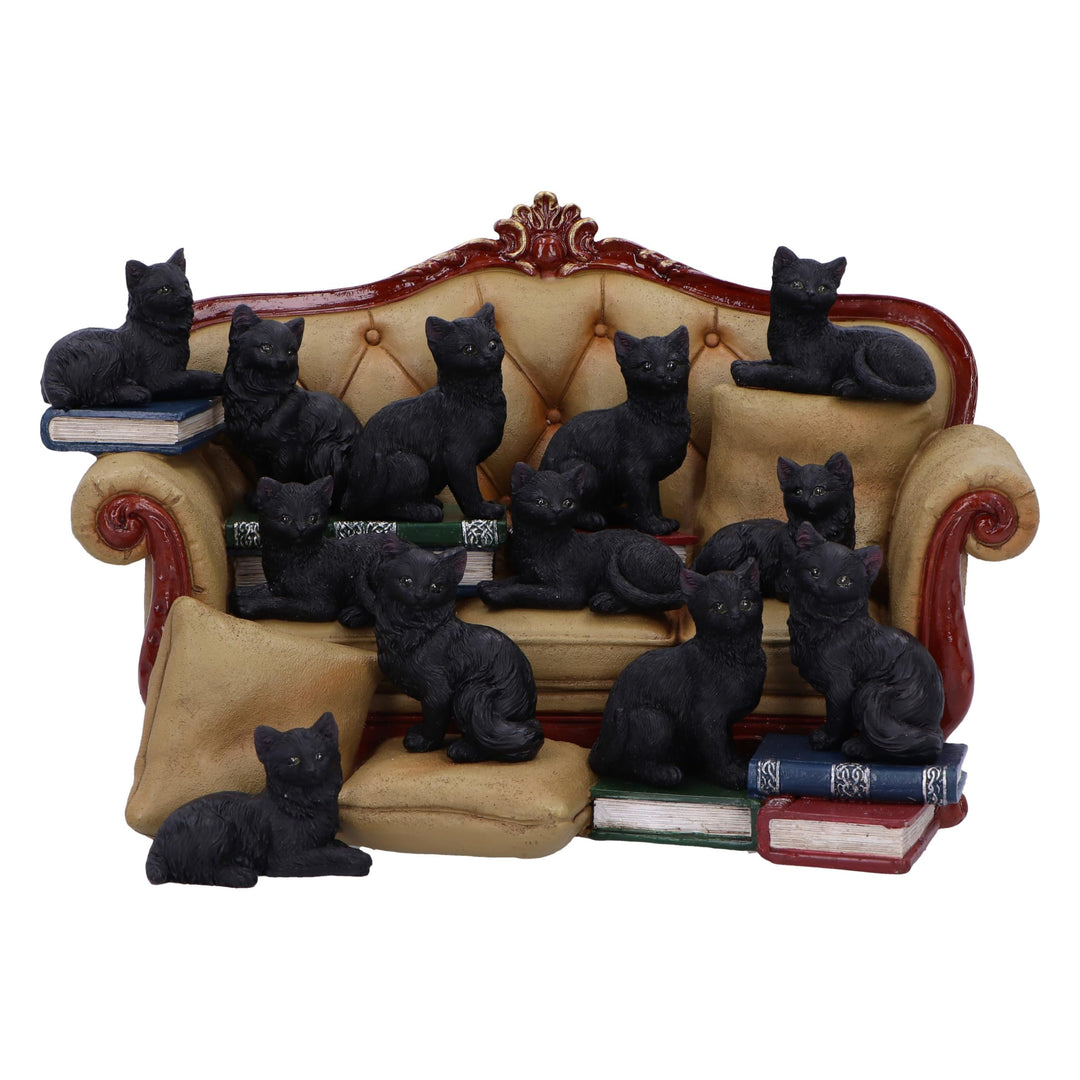 Couch Clowder with 48 Display Cats 22cm