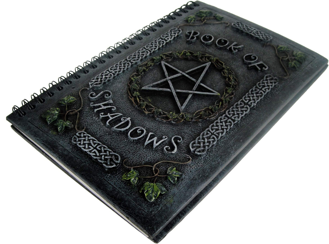 Ivy Book Of Shadows Journal With Pentagram Resin Cover 22cm
