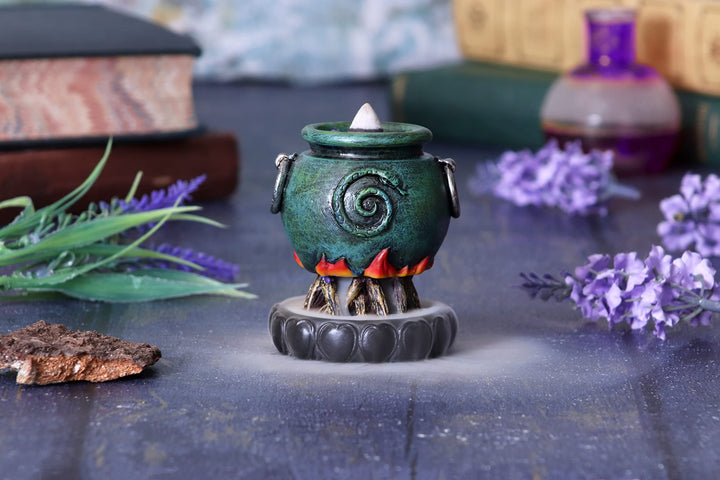 Mini Cauldron Back Flow Burner Emerald Backflow Incense 7.3cm