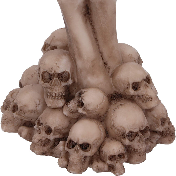Ace of Spades Up Your Sleeve Skeletal Hand Card Figurine 18.4cm