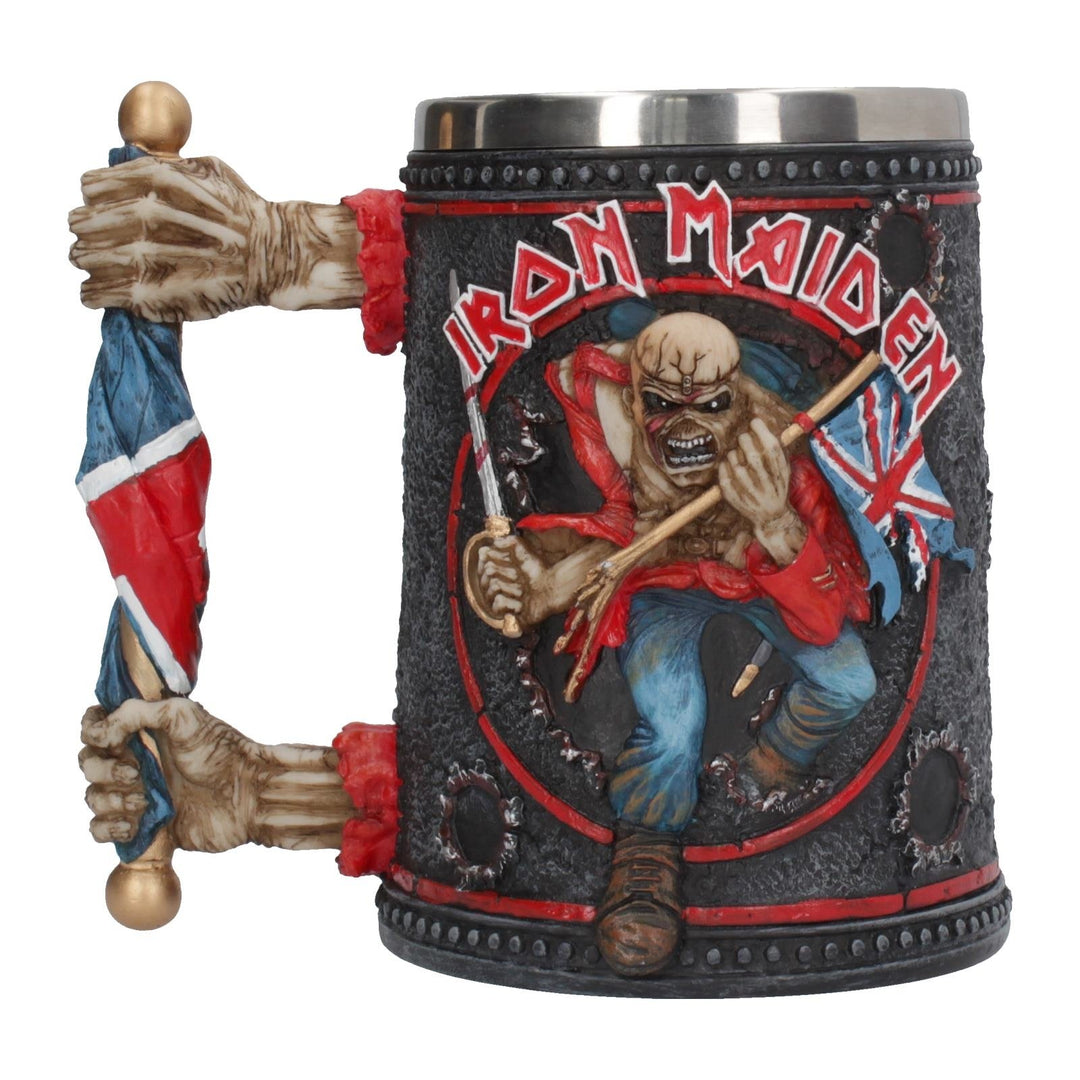 Iron Maiden Eddie The Trooper Tankard Mug Merchandise 14cm Officially Licensed