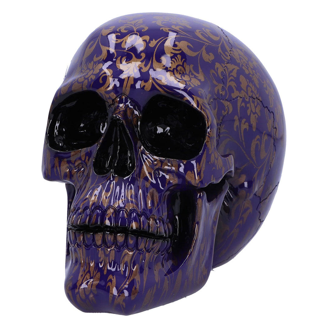 Indigo Elegance Skull 18.5cm