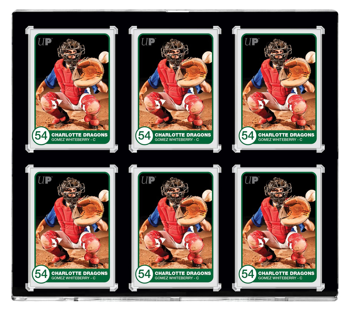 Ultra PRO Black Border ONE Touch 6 Graded Card Display Case Show Off & Protect 2