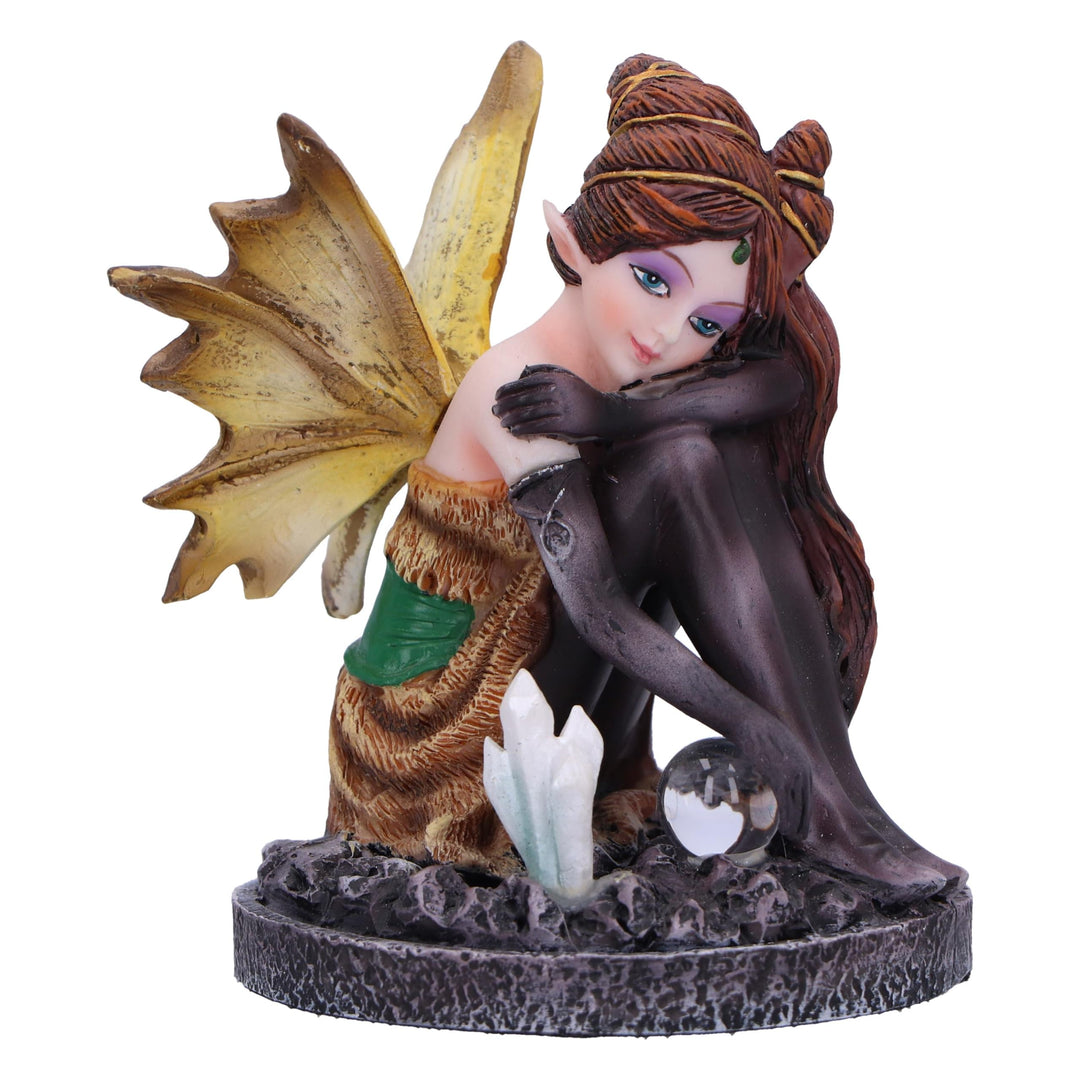 Amber Auburn Crystal Fairy Figurine 8.2cm