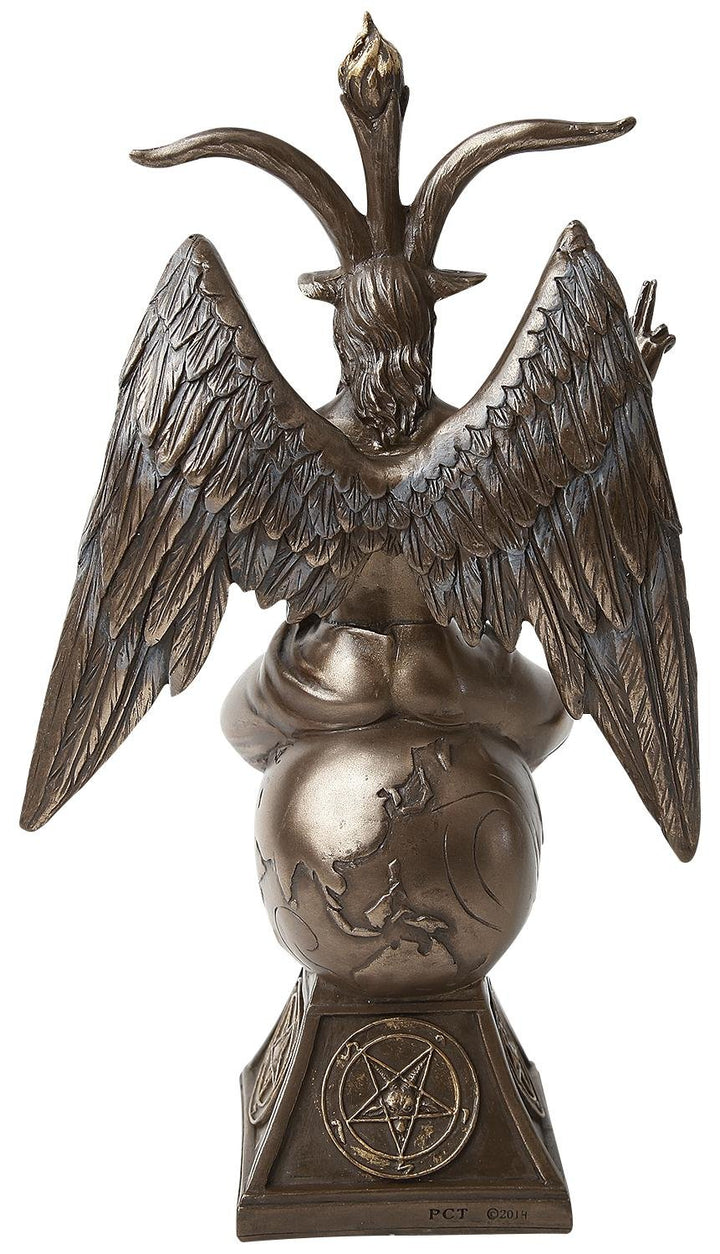 Baphomet Occult Mystical Figurine Bronze Gothic Ornament 24cm