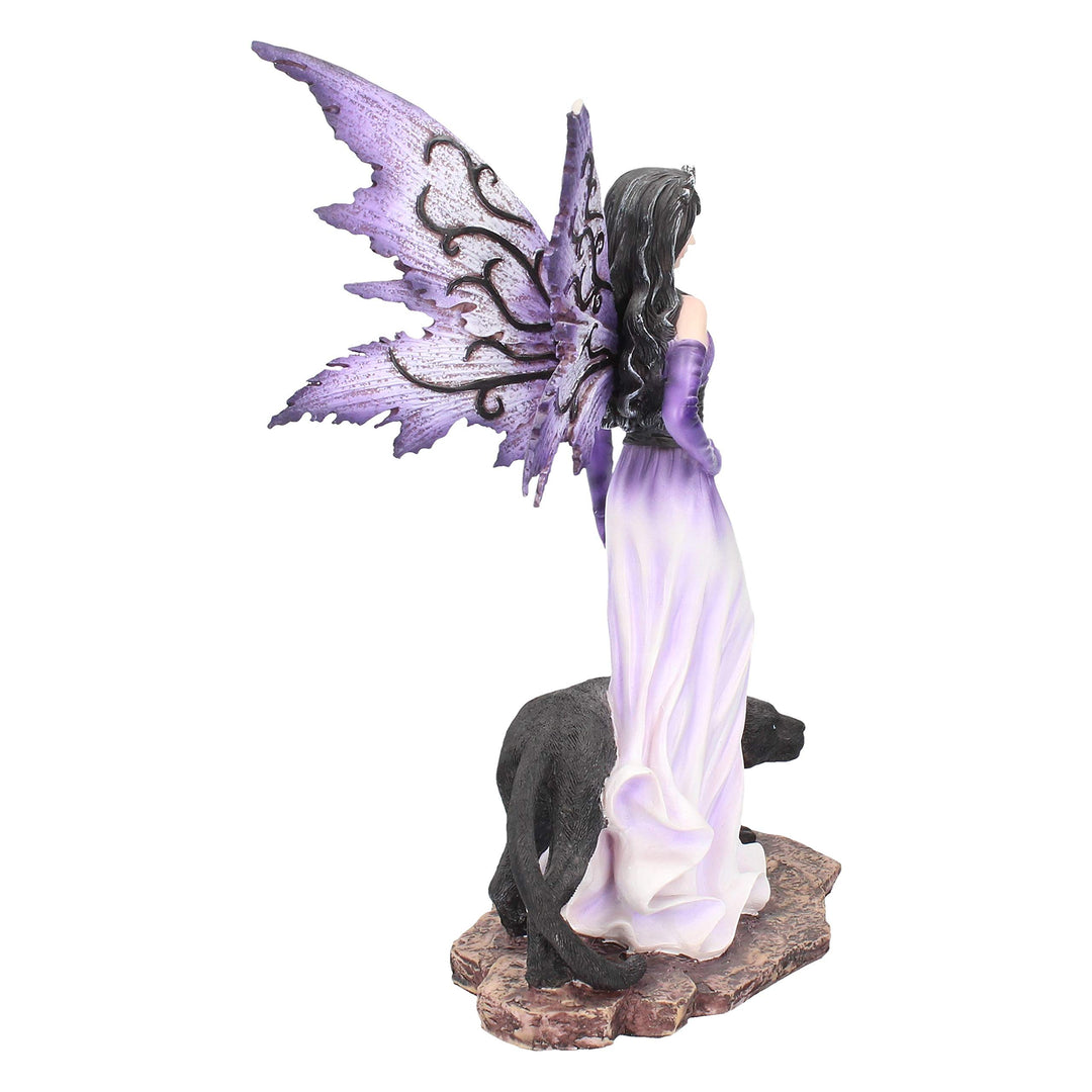 Panthea Purple Fairy and Panther Companion Figurine 29cm