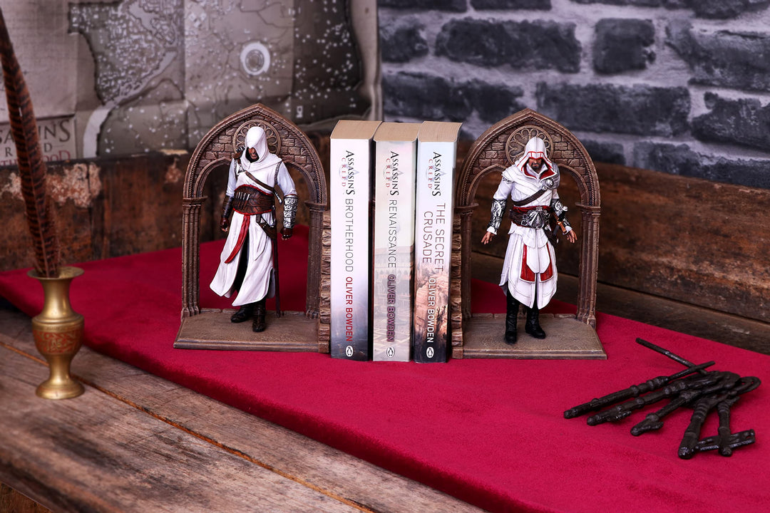 Assassins Creed Altar and Ezio Library Gaming Bookends 24cm Officially Licensed