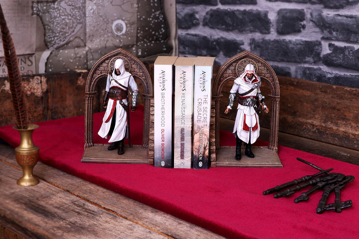Assassins Creed Altar and Ezio Library Gaming Bookends 24cm Officially Licensed