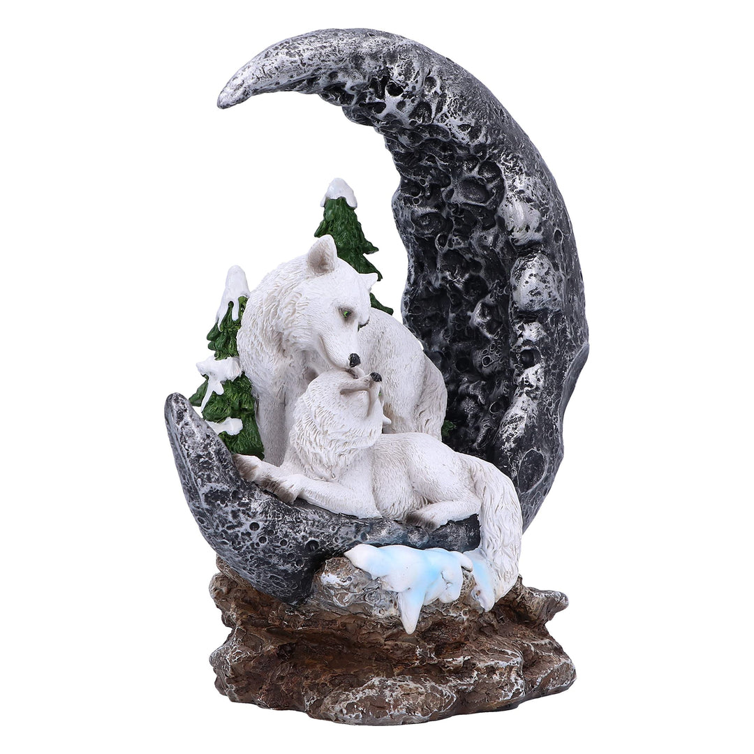 Lunar Companions Wolves Moon Figurine 19.3cm