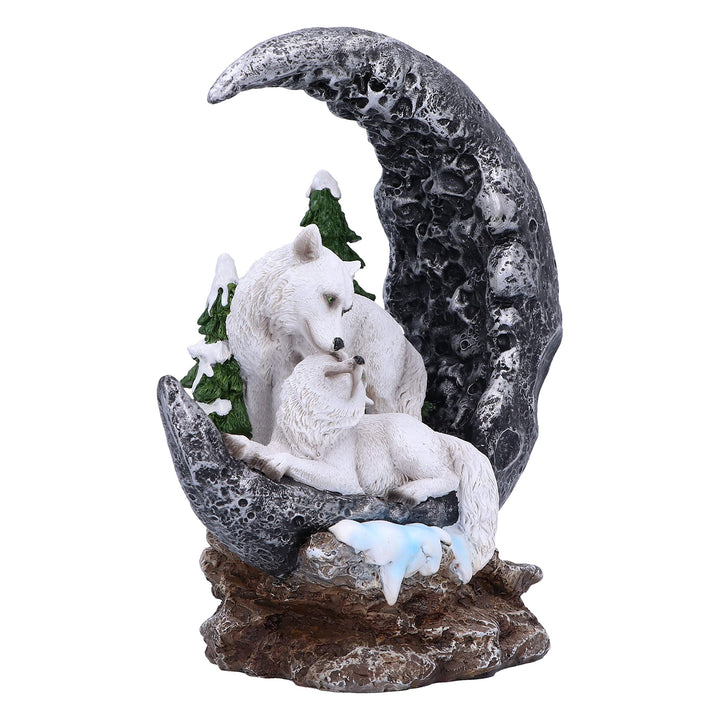 Lunar Companions Wolves Moon Figurine 19.3cm