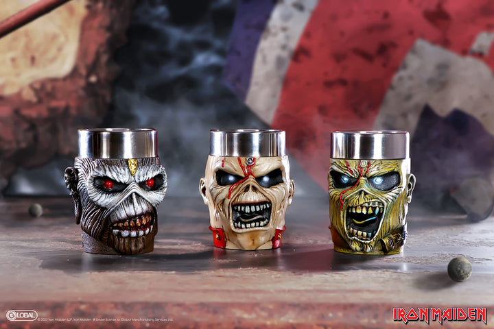 Iron Maiden Eddie Shot Glass Set 9cm Officially Licensed