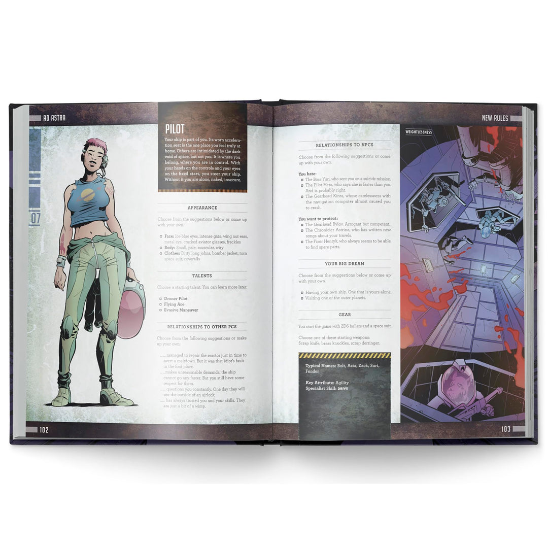 Mutant Year Zero Ad Astra Hardback RPG Book